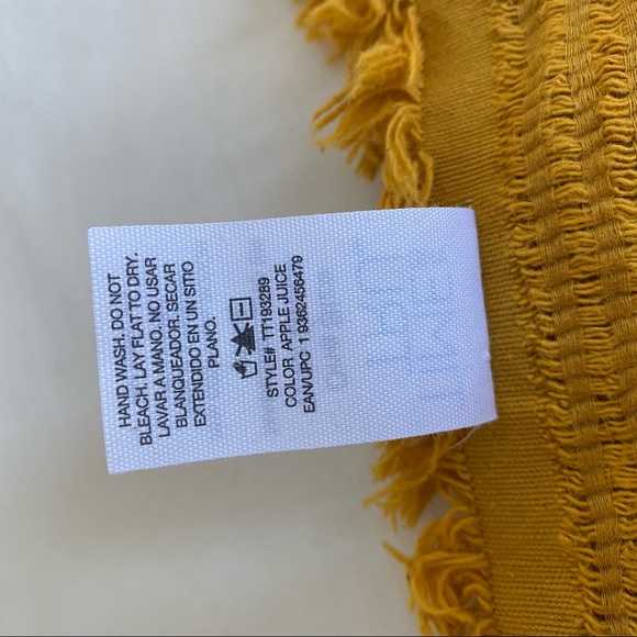 Time & Tru Golden Mustard Woven Scarf - Picture 8 of 10